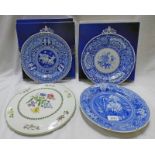 SPODE BLUE ROOM COLLECTION, BOTANICAL PLATE, SPODE PLATE SUMMER PALACE,