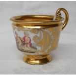 EARLY 19TH CENTURY DAVENPORT LONGPORT GILT PORCELAIN CABINET CUP DECORATED WITH CHERUBS - 6.