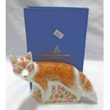 ROYAL CROWN DERBY MOTHER FOX WITH GOLD SEAL - 11 CM TALL WITH BOX Condition Report: