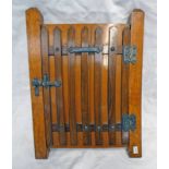 WOODEN CASE IN THE FORM OF A GATE VELVET LINED INTERIOR AND SILVER MOUNTS Condition