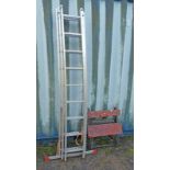 BLACK AND DECKER WORKBENCH AND ALUMINIUM 3 PART EXTENDING LADDER