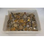 LARGE SELECTION OF VARIOUS POCKETWATCH PARTS INCLUDING CASES,