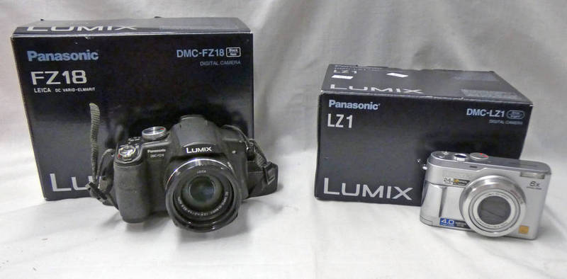 PANASONIC FZ18 LUMIX MODEL DIGITAL CAMERA, 28MM WIDE-ANGLE LEICA DC LENS,