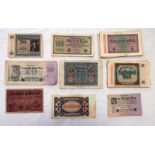 QUANTITY OF INTER WAR GERMAN BANK NOTES