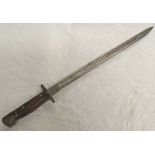 1907 PATTERN WILKINSON SWORD BAYONET WITH 42 CM LONG BLADE WITH SEVERAL MARKINGS TO INCLUDE 5,