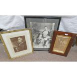 FRAMED PRINT OF ADMIRAL SIR JOHN CHARLES DALRYMPLE - HAY,