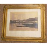 1857 GILT FRAMED TOPOGRAPHICAL PHOTOGRAPH OF OBAN BY FRANCIS FRITH