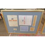 GILT FRAMED SS GREAT BRITAIN DISPLAY, DISPLAY CONTAINS A ORIGINAL ADVERTISEMENT POSTER,