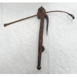 AFRICA TRIBAL AXE WITH NARROW IRON HEAD,