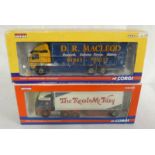 TWO CORGI 1:50 SCALE LIMITED EDITION HGVS FROM THE RIGIDS RANGE INCLUDING CC13515 - VOLVO FM FRIDGE