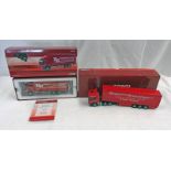 TWO CORGI 1:50 SCALE HIGHLAND HAULAGE DISTRIBUTION LTD INCLUDING CC13521 - VOLVO FM CURTAINSIDE