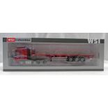 WSI 1:50 SCALE LIMITED EDITION DAF XF 105 SUPER SPACE CAB (6 X 2 ) AND 3 AXLE FLAT BED TRAILER