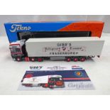 TEKNO 1:50 SCALE LIMITED EDITION SCANIA 460 REFRIGERATED TRAILER, GIBBS OF FRASERBURGH,