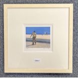 PETER NARDINI - (ARR) SKATER VENICE BEACH SIGNED IN PENCIL FRAMED LIMITED EDITION PRINT 11 X 13 CM