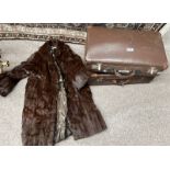 2 LEATHER SUITCASES & A FUR JACKET -3-