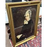 GILT FRAMED PORTRAIT OF 19TH CENTURY LADY,