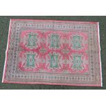 SUPERFINE PAKISTAN WOOL RUG GIRALDA DESIGN 180 X 125CM Condition Report: Faded but