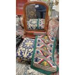 MAHOGANY DRESSING MIRROR WITH DRAWERS,