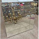MIRROR WITH BEVELLED EDGE DECORATION,