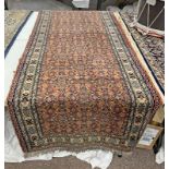 PERSIAN HAND MADE BIDJAR RUNNER 87 X 260CM