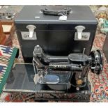 SINGER 222K SEWING MACHINE WITH CASE AND ACCESSORIES