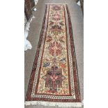 PERSIAN HAND MADE ARDEBIL RUNNER 305 CM X 76 CM