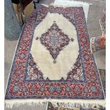 FLORAL DECORATED MIDDLE EASTERN STYLE RUG 190 CM X 125 CM