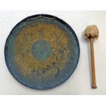 CHINESE DINNER GONG WITH VARIOUS SCRIPT & CHARACTER MARKS, 46.