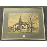 GOLDIE MEARNS KIRK SIGNED FRAMED PASTEL 36 CM X 52 CM