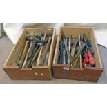 VARIOUS SELECTION OF SPANNERS, SCREWDRIVERS, HAMMERS,