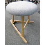 BEECH WOOD KESWICK ROCKING CIRCULAR STOOL