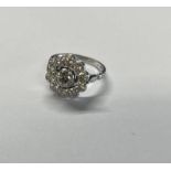 DIAMOND CLUSTER RING,