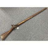 ABERDEEN MILITIA BROWN BESS MUSKET BY GALTON WITH ITS 106CM LONG BARREL WITH PROOF MARKS,
