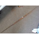 TRIBAL BAMBOO BOW, 185CM LONG Condition Report: Metal wire for string.