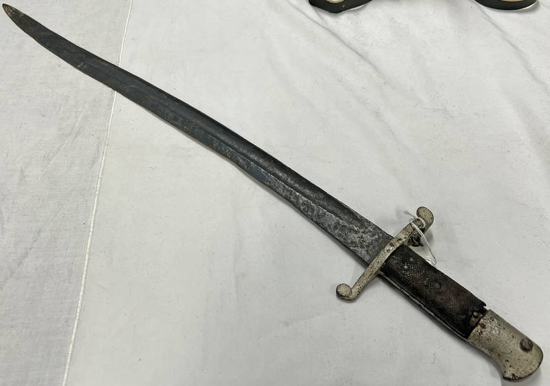 BRITISH 1856 PATTERN SWORD BAYONET WITH 57CM LONG BLADE