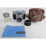 AGFA AMBIFLEX CAMERA WITH AGFA COLOR SOLINAR LENS, AGFA VIEW FINDER,