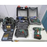 GOOD SELECTION OF TOOLS & ACCESSORIES TO INCLUDE 46 PIECE POWERFIX DRILL BIT SET,