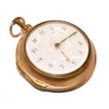 An early 18th century verge pocket watch movement signed, Sal Watson, London (later dial and case)