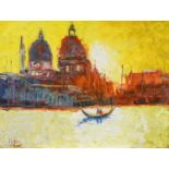 Roberto Masia (b.1958)"Tramonto Veneziano"Signed, inscribed verso and dated 1999, oil on canvas,
