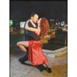 Darren Baker (Contemporary)"Tango"Signed, oil on canvas, 29.5cm by 22cmProvenance: Triton Galleries,