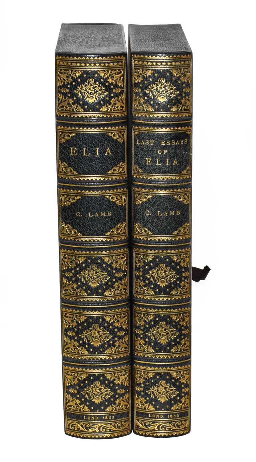 [Lamb, Charles]. Elia [and:] The Last Essays of Elia, London: Taylor and Hessey [-Edward Moxon],