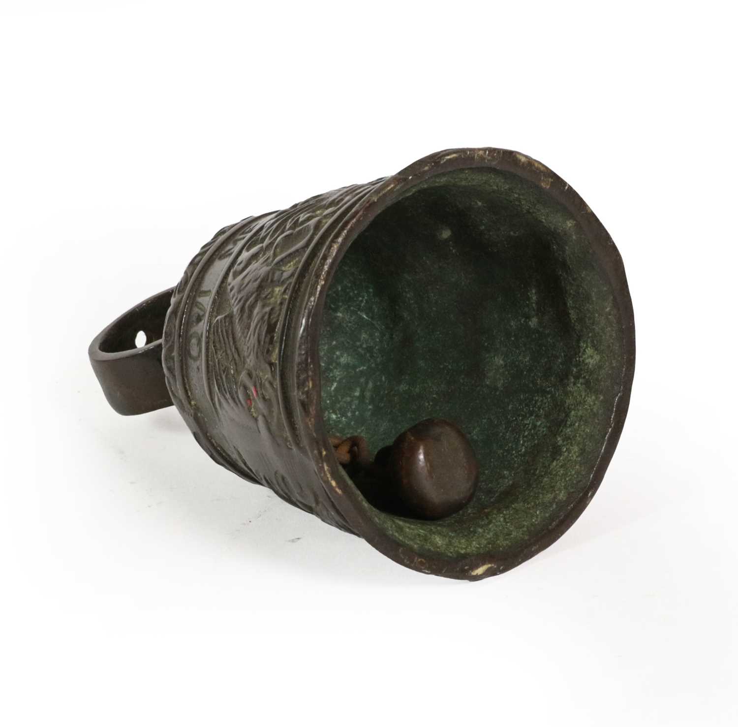 A Bronze Bell, in Byzantine style, cast with bands of beasts and foliage and inscribed VOCEM MEAM - Image 3 of 3