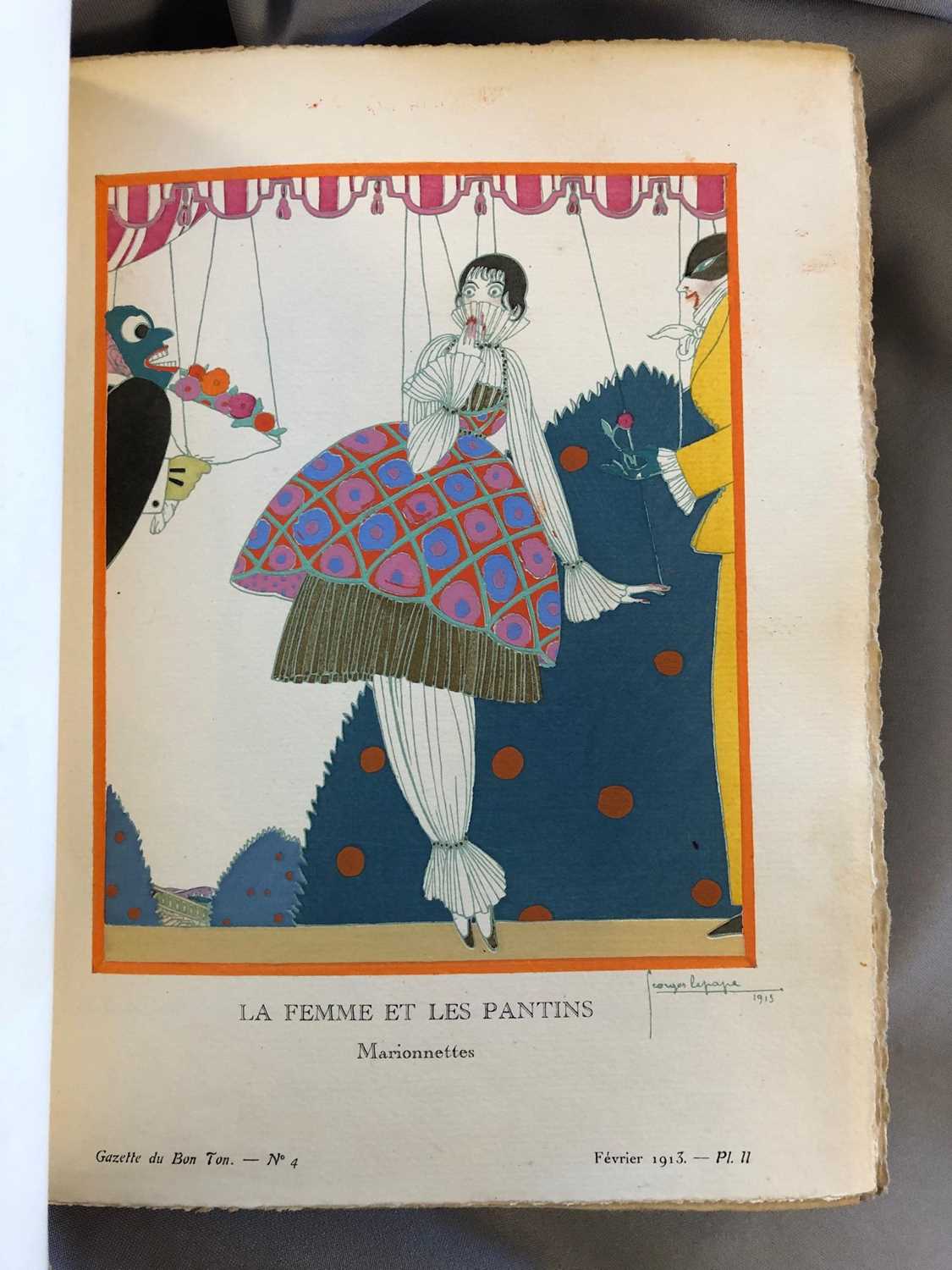 Vogel (Lucien, editor). Gazette du Bon Ton. Arts, modes et frivolités. 1912-13, Tome I [...] 1913, - Image 4 of 8