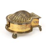 A Victorian Silver-Gilt Inkstand, by Charles Stuart Harris, London, 1878, in the form of a James I