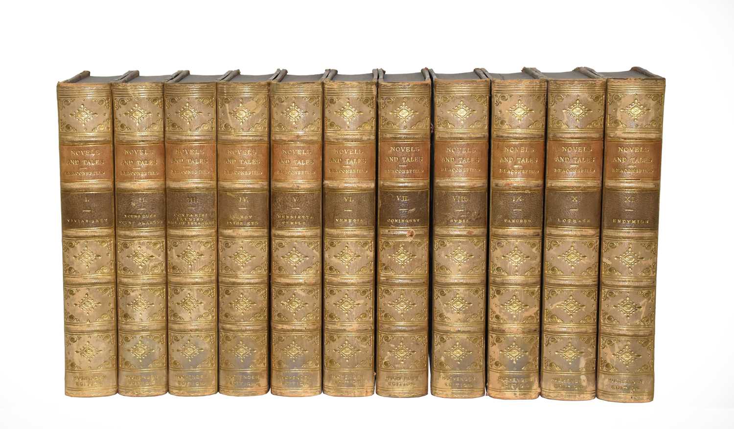 Disraeli (Benjamin, Earl of Beaconsfield). Novels and Tales. Hughenden Edition, London: Longmans, - Image 2 of 21