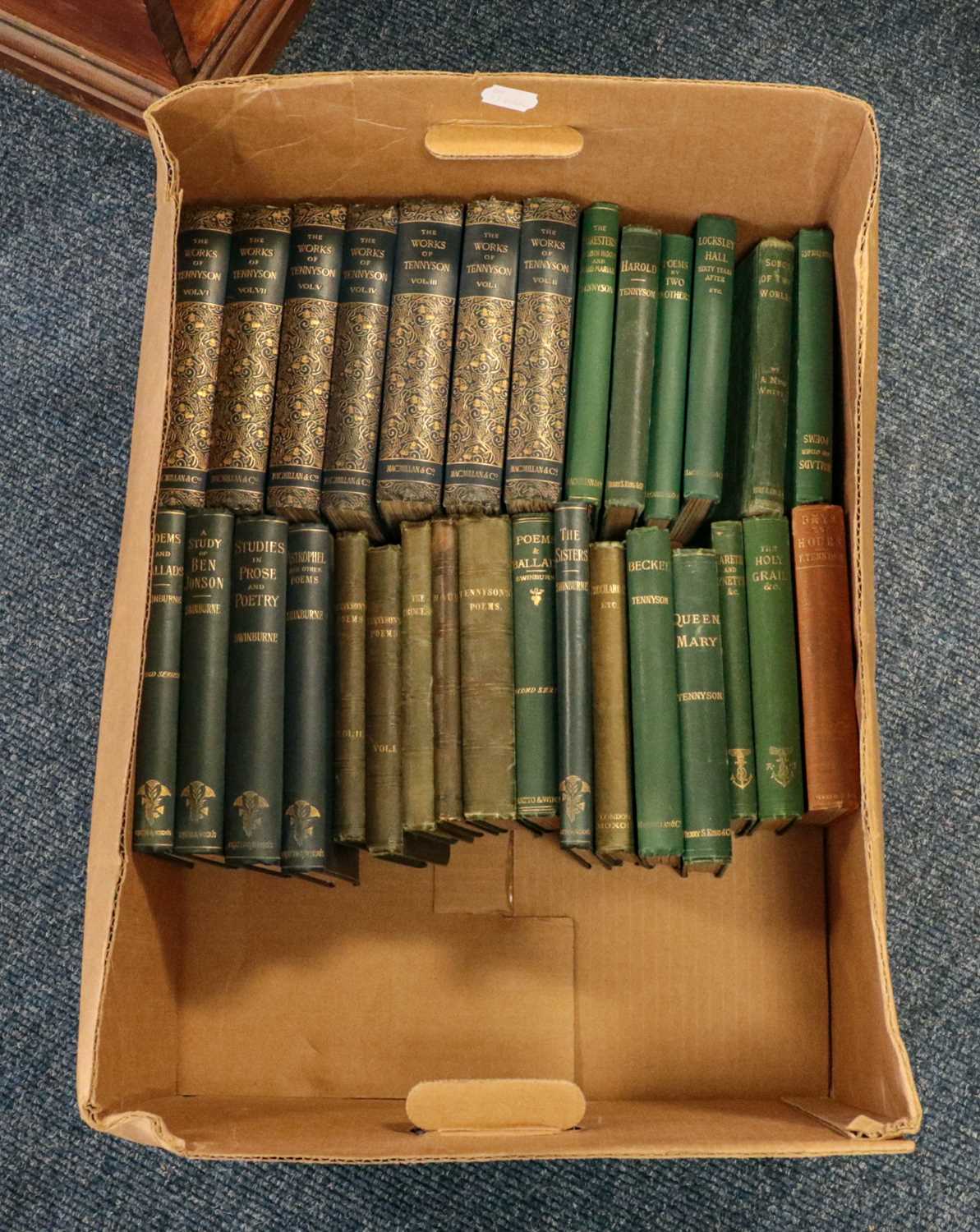 Tennyson (Alfred, Lord). A collection of works, 19th century, all in original cloth, and including