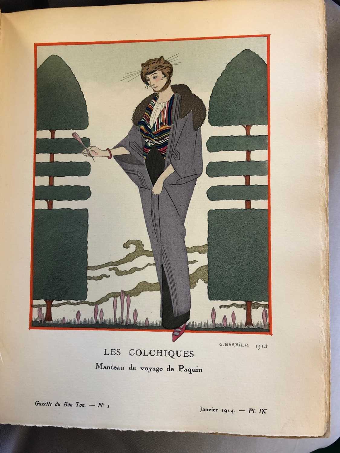 Vogel (Lucien, editor). Gazette du Bon Ton. Arts, modes et frivolités. 1912-13, Tome I [...] 1913, - Image 5 of 8