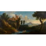 School of Nicholas Poussin (1594-1665) French Classical figures in an Italianate landscapeOil on