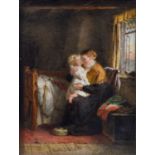 George Hardy (1822-1909) "The Evening Prayer" Signed and dated 1874, with original signed