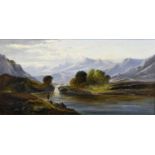 Charles Leslie (fl.1835-1863) "Loch Lubnaig, Perthshire" "Pont-y Pair, North Wales"Each signed and